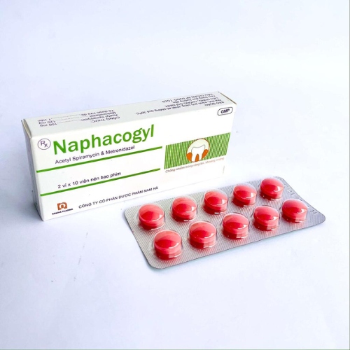 Thuốc Naphacogyl có 2 thành phần chính gồm Metronidazole và Spiramycin